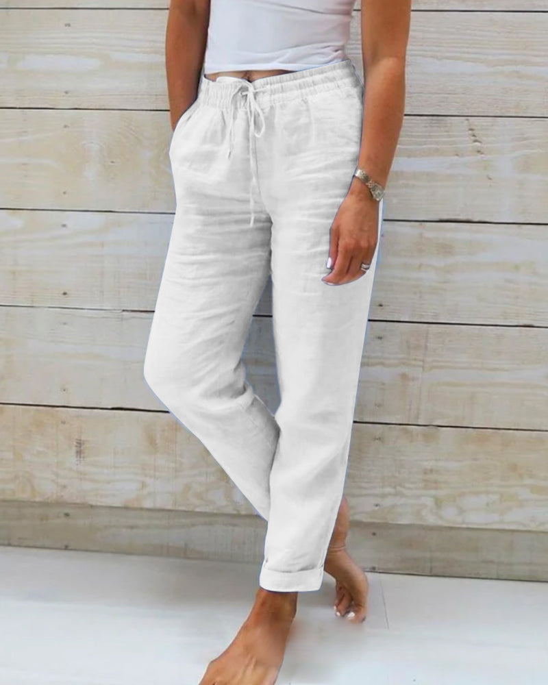 ™SUSAN - Pantalon Léger Élastique