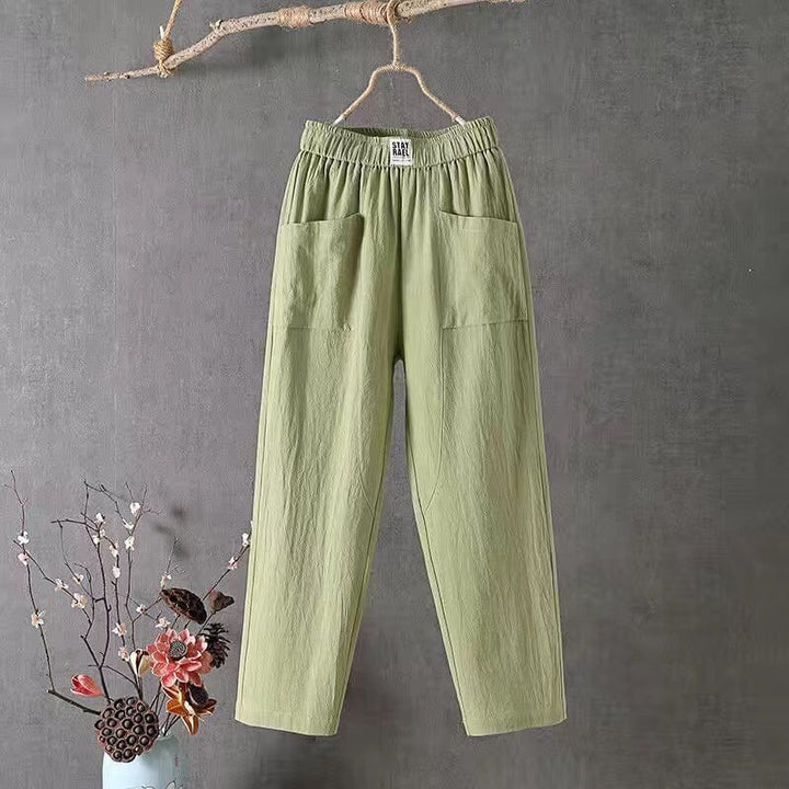 ™OLIVIA - Pantalon en mélange de lin