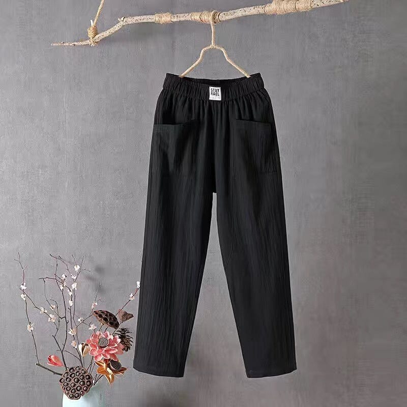 ™OLIVIA - Pantalon en mélange de lin