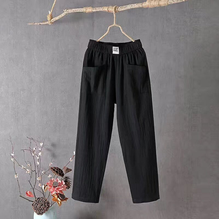 ™OLIVIA - Pantalon en mélange de lin