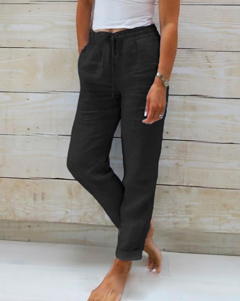 ™SUSAN - Pantalon Léger Élastique