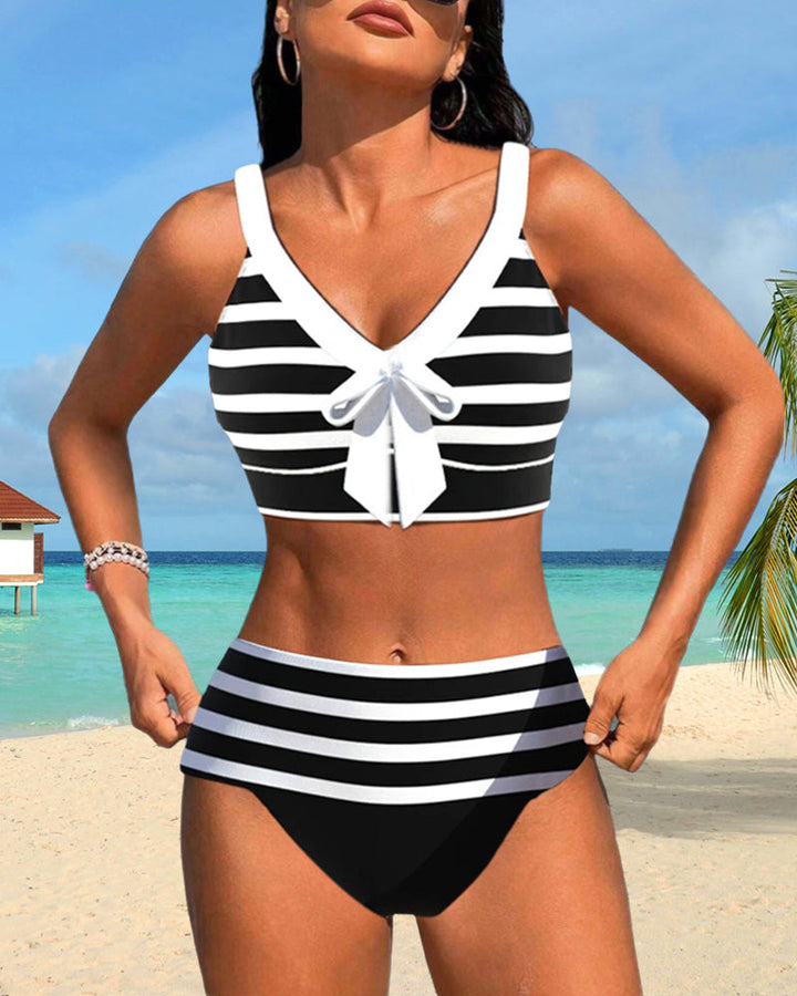™Palesa - Bikini à Rayures Élégantes