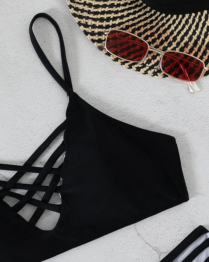 ™Elicia - Bikini à Bretelles Croisées Audacieuses