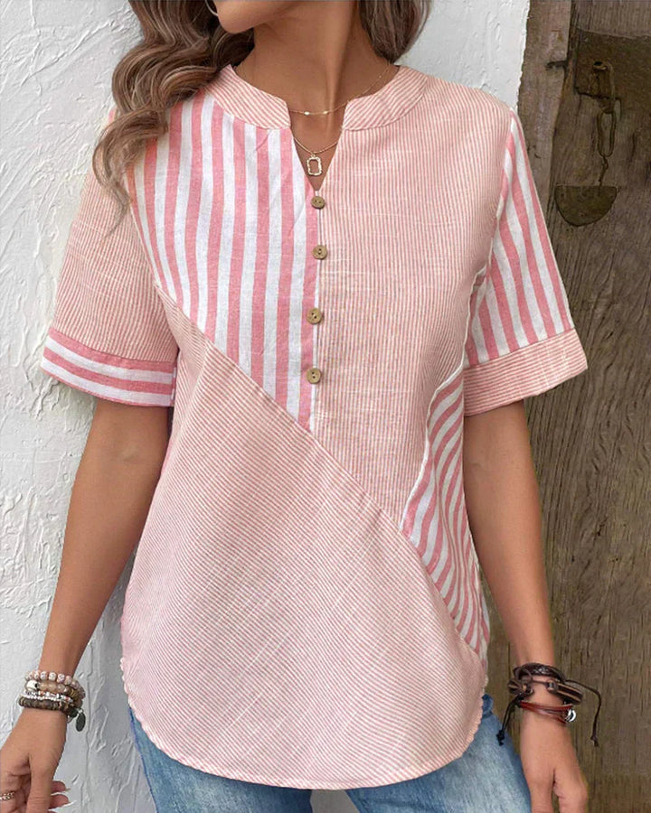 ™Sandra - Blouse Rayée Classique