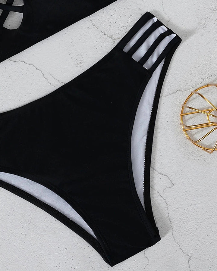 ™Elicia - Bikini à Bretelles Croisées Audacieuses