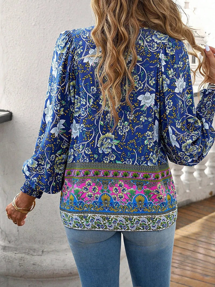 ™Helena - Blouse à Fleurs d'Été