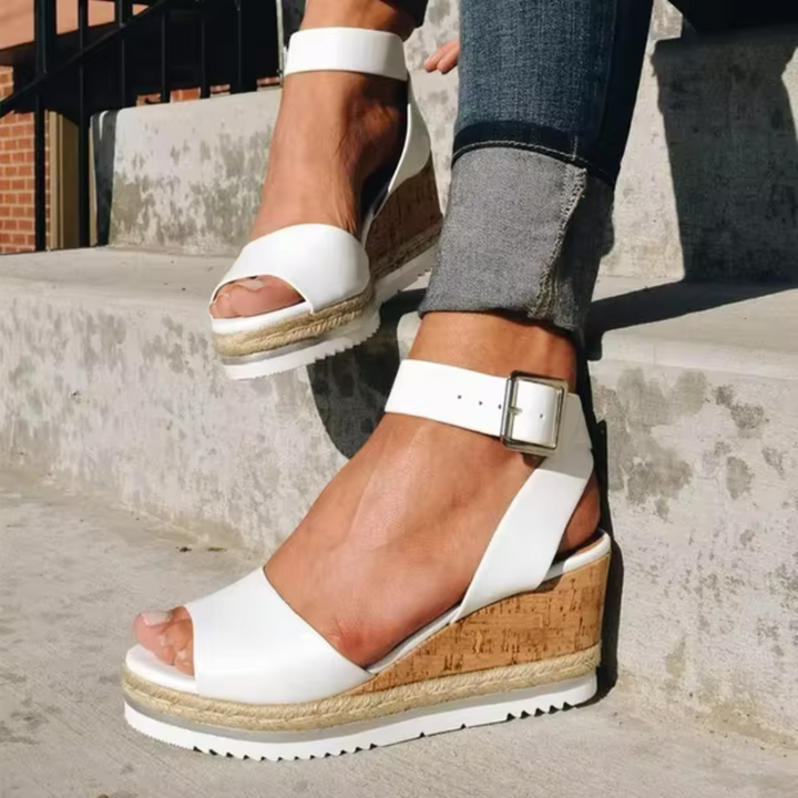 ™Cassandra - Sandales à Talons Wedge Élégantes