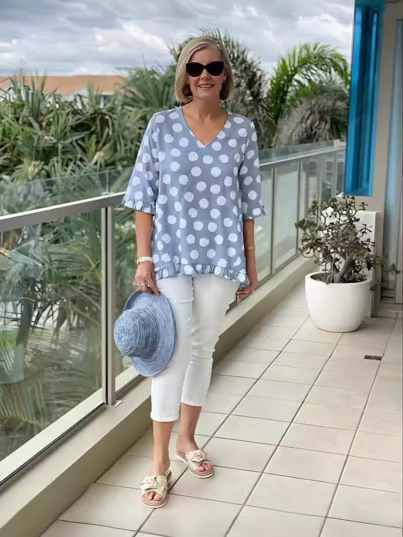 ™Chloe - Élégante Blouse Col V