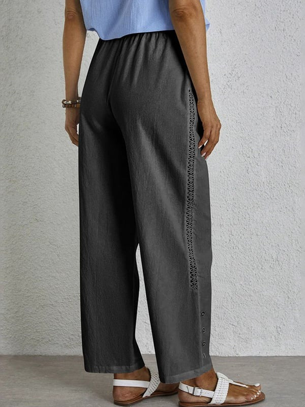 ™Celena - Pantalon Décontracté à Boutons