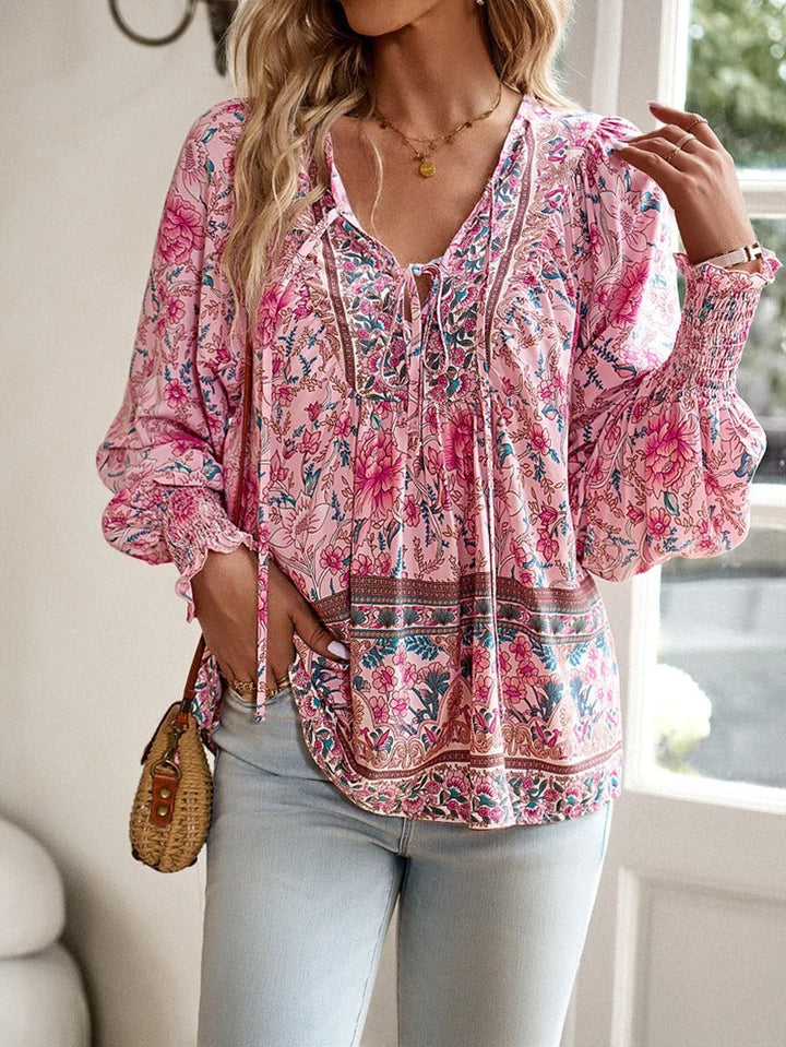 ™Helena - Blouse à Fleurs d'Été