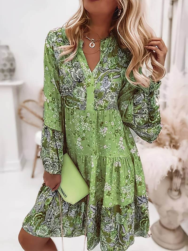 ™Ashley - Robe Boho Imprimée