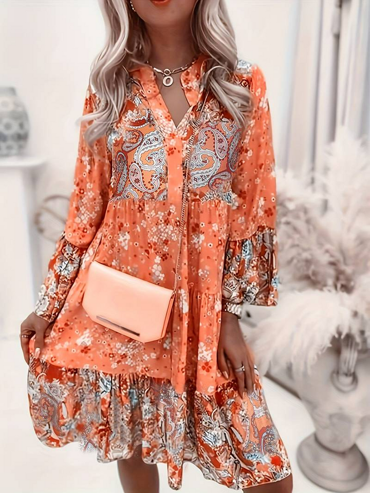 ™Ashley - Robe Boho Imprimée