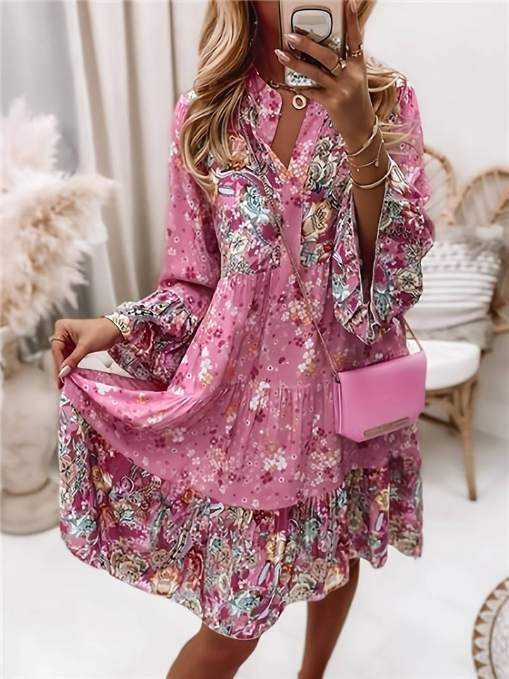 ™Ashley - Robe Boho Imprimée
