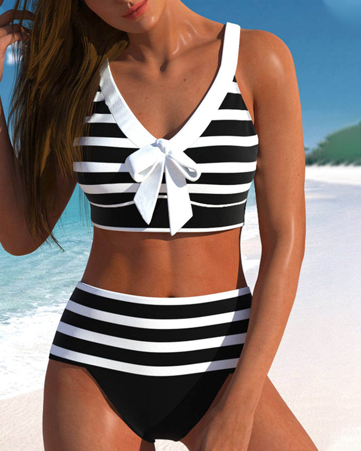 ™Palesa - Bikini à Rayures Élégantes