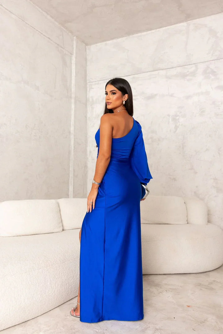 ™Alison - Şık Yırtmaçlı Maxi Elbise