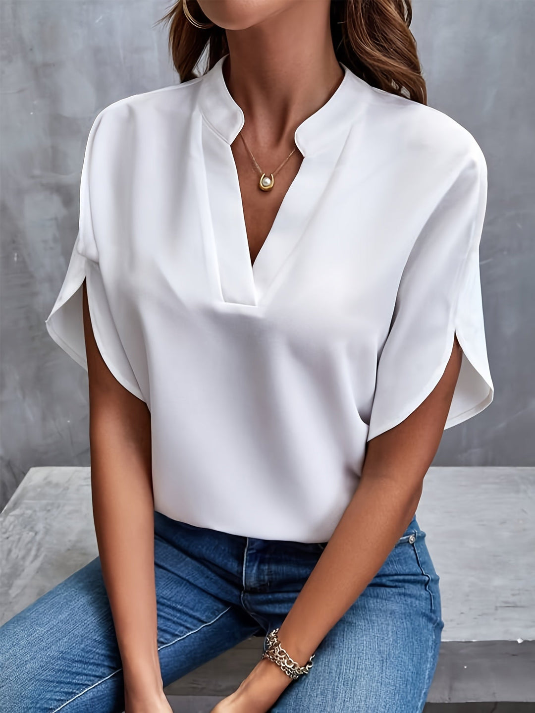 ™Mina - Blouse Luxueuse Élégante