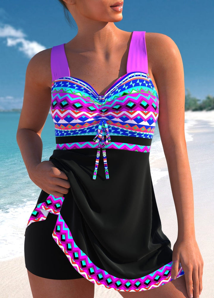 ™Kelly - Maillot de Bain Élégant à Motifs