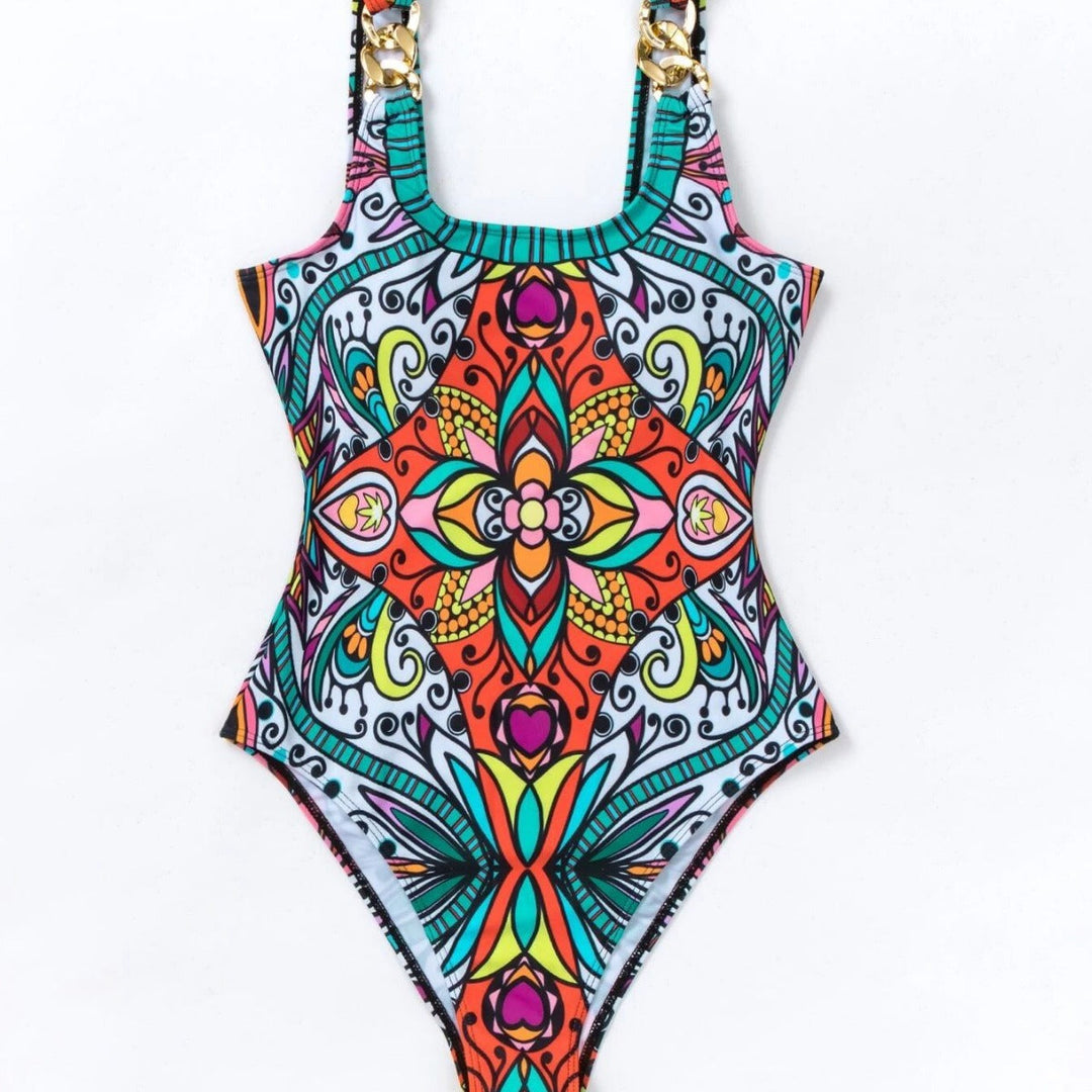 ™Davina - Maillot de Bain Luxueux à Motifs