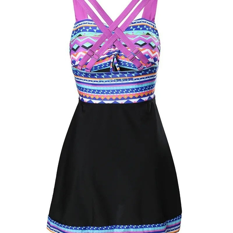 ™Kelly - Maillot de Bain Élégant à Motifs