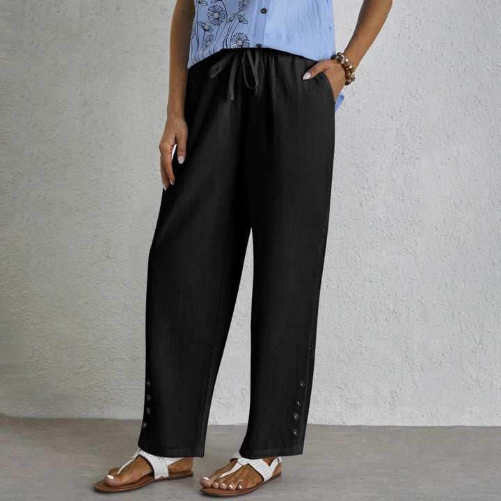 ™Celena - Pantalon Décontracté à Boutons