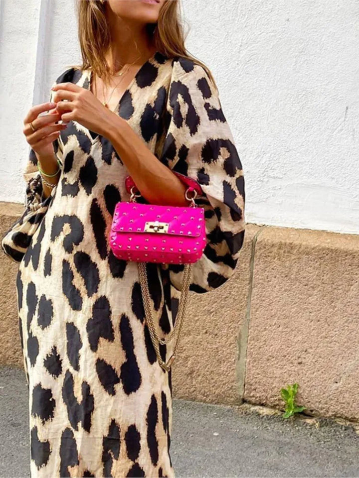 ™Lisa - Robe à Motif Léopard