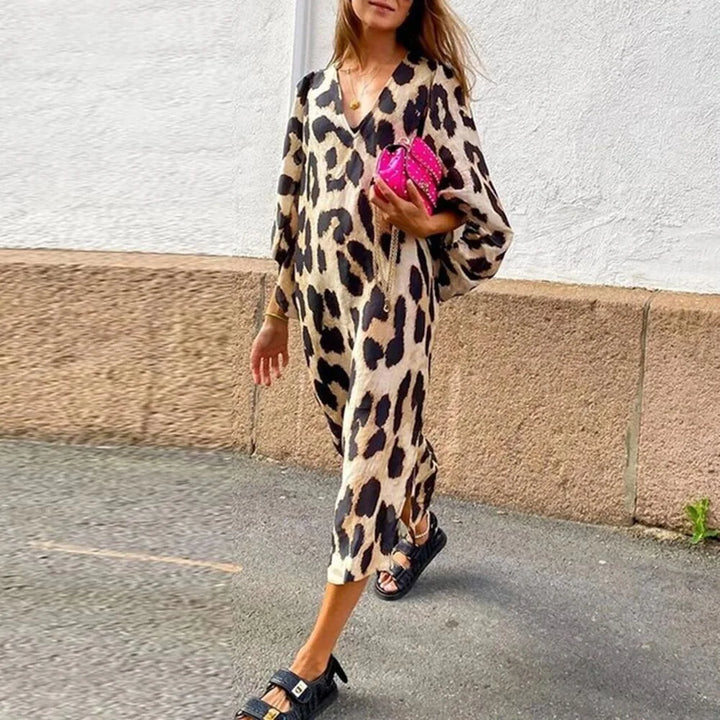 ™Lisa - Robe à Motif Léopard