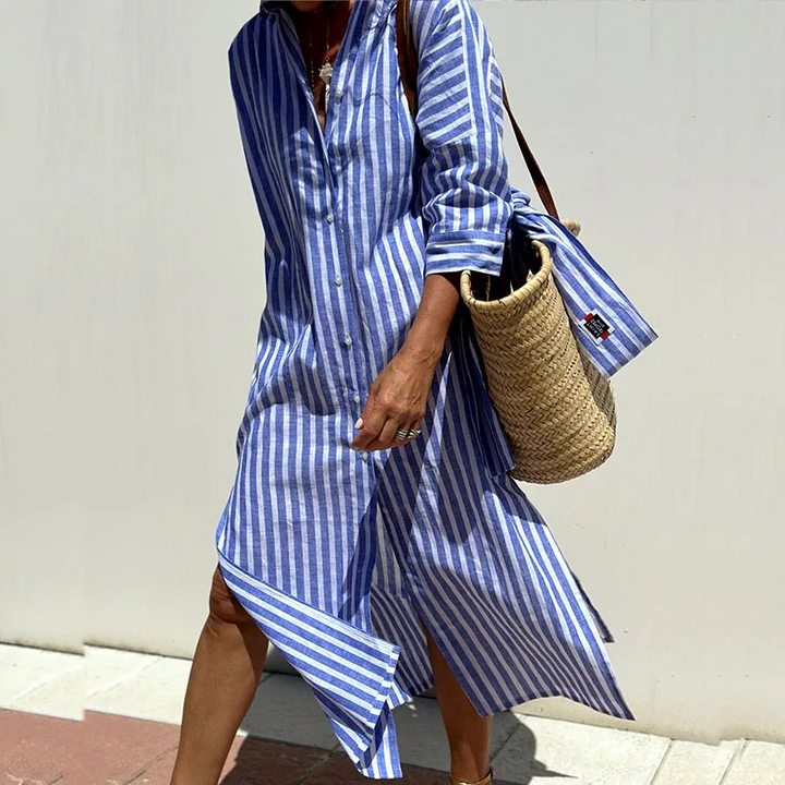 ™GRACE - Robe à Rayures Élégante