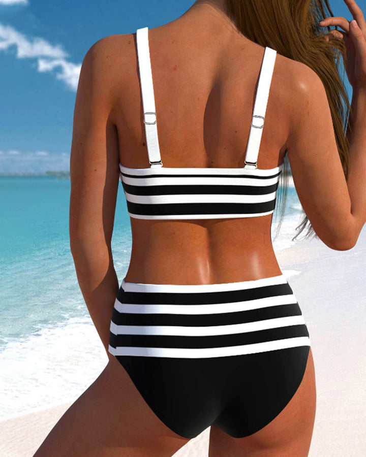 ™Palesa - Bikini à Rayures Élégantes