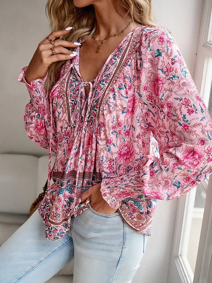 ™Helena - Blouse à Fleurs d'Été
