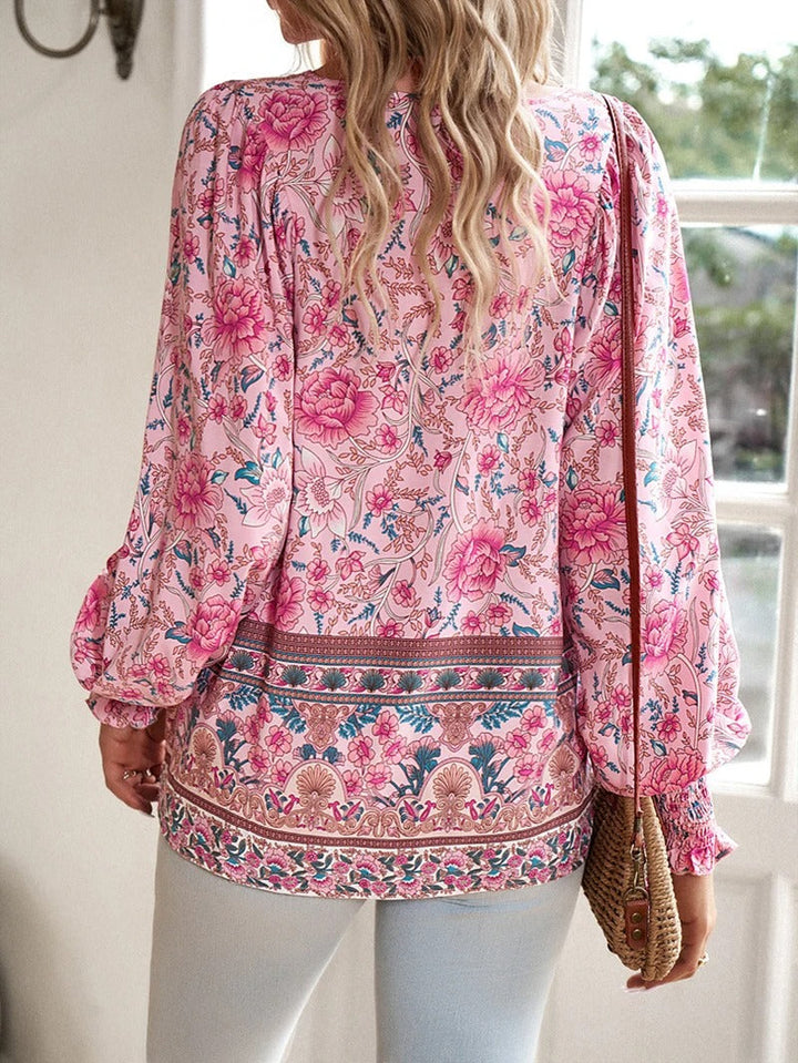 ™Helena - Blouse à Fleurs d'Été