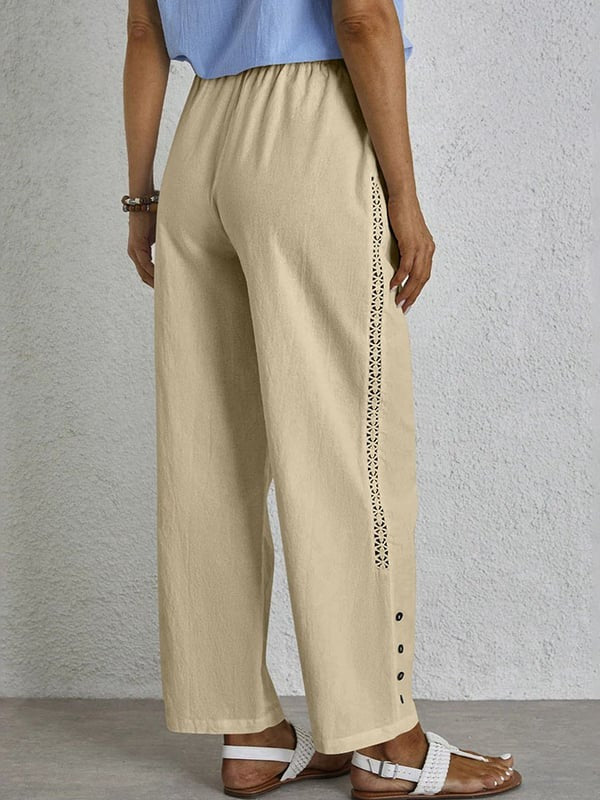 ™Celena - Pantalon Décontracté à Boutons