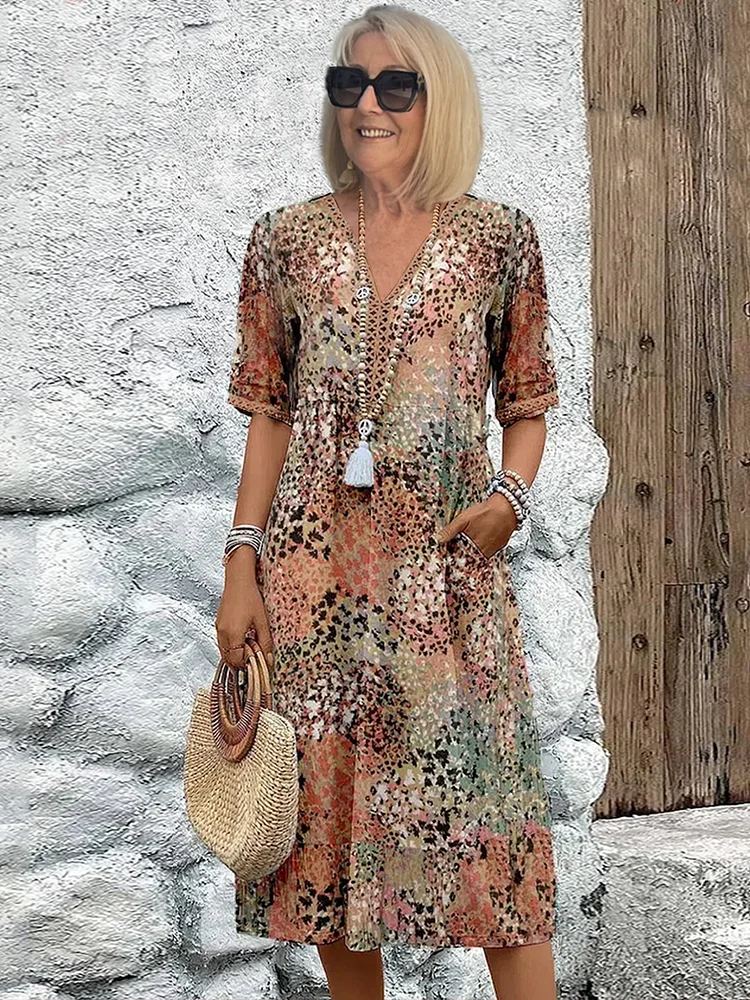 ™Florencia - Robe Midi Colorée