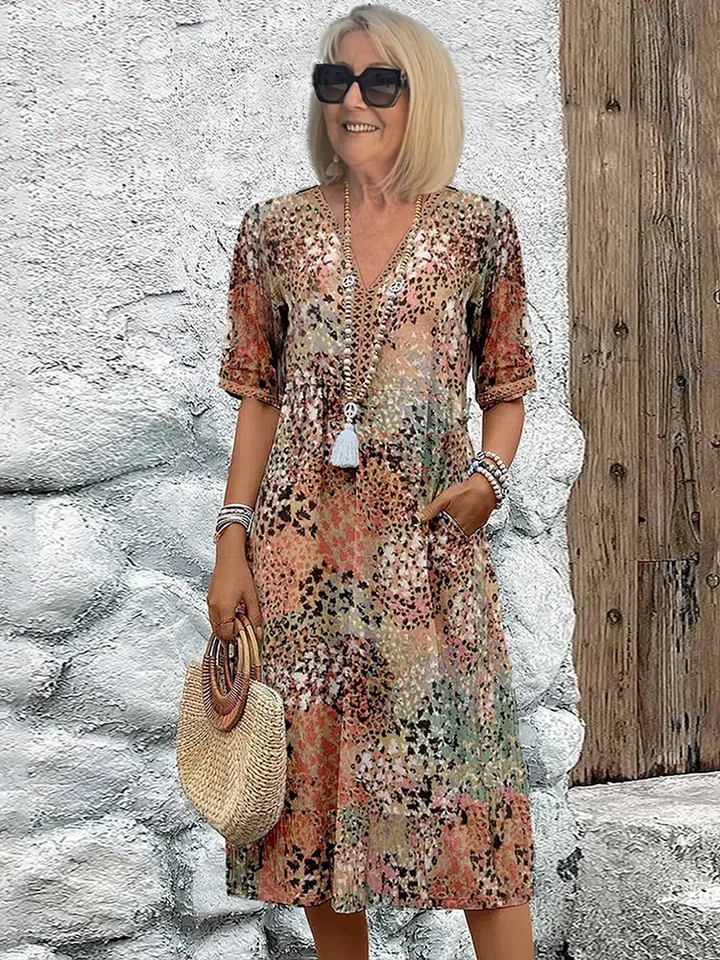 ™Florencia - Robe Midi Colorée