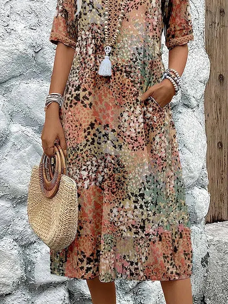 ™Florencia - Robe Midi Colorée