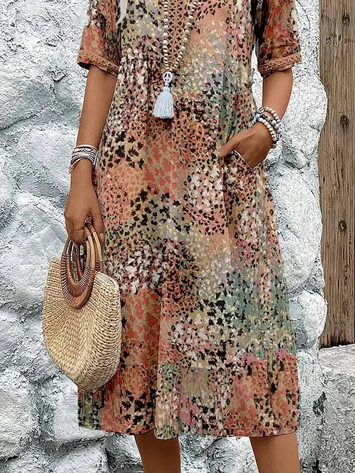 ™Florencia - Robe Midi Colorée