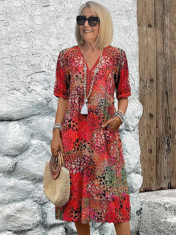 ™Florencia - Robe Midi Colorée
