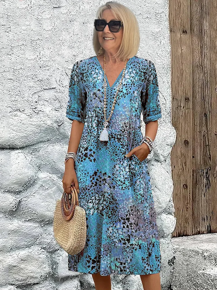 ™Florencia - Robe Midi Colorée