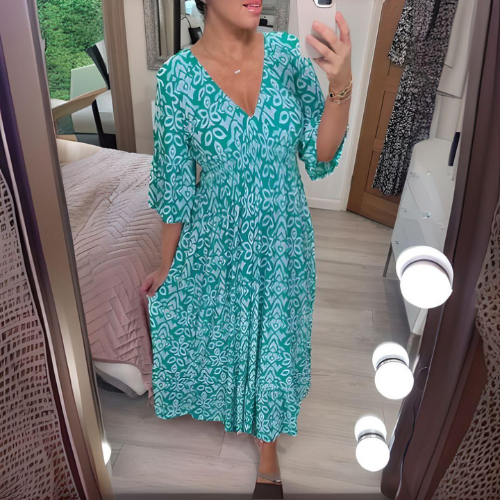 ™Isabella - Robe à Motif Boho