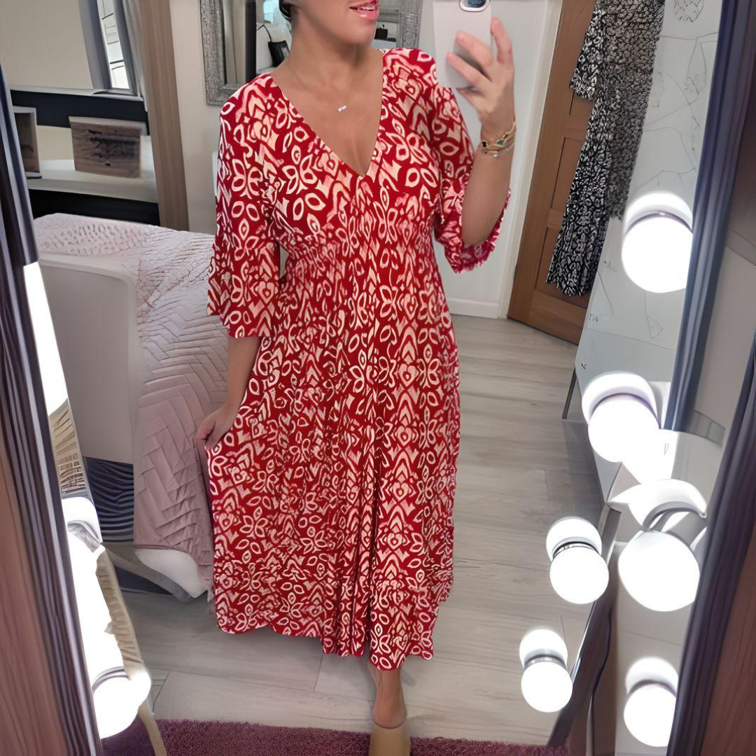 ™Isabella - Robe à Motif Boho