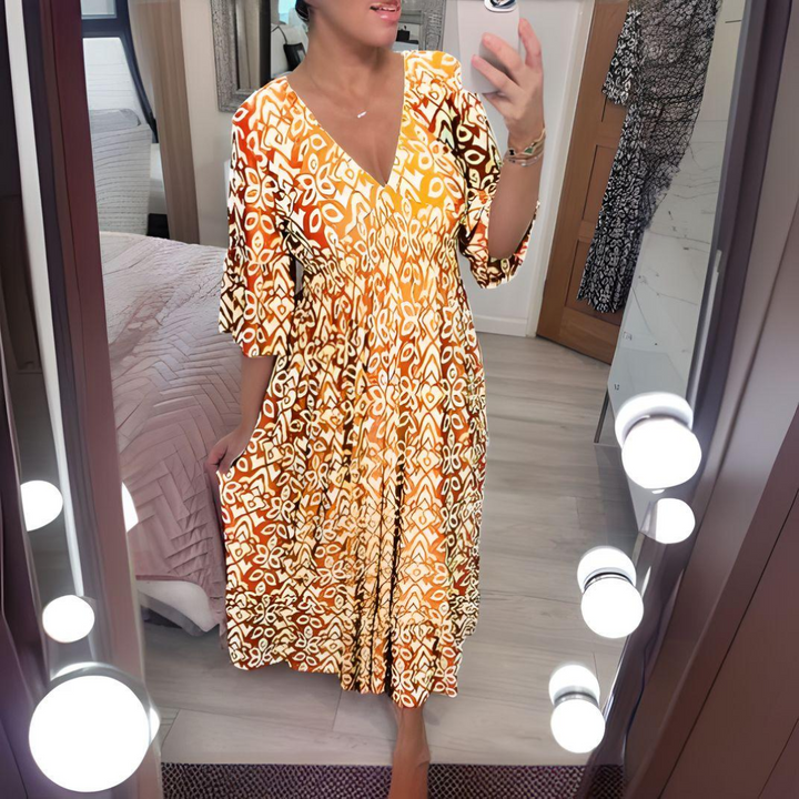 ™Isabella - Robe à Motif Boho