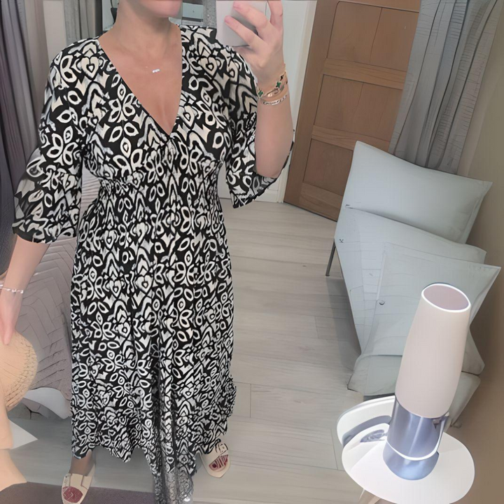 ™Isabella - Robe à Motif Boho
