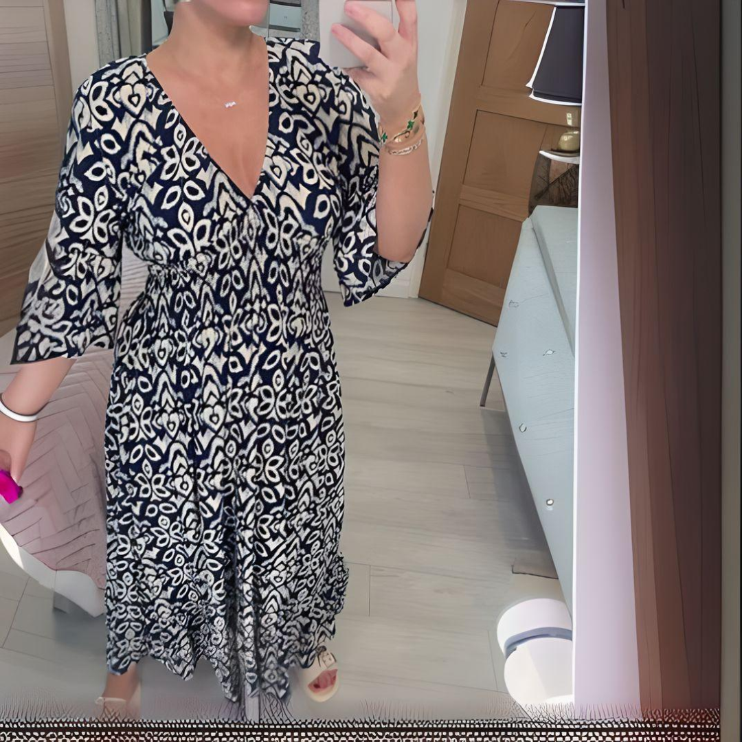 ™Isabella - Robe à Motif Boho