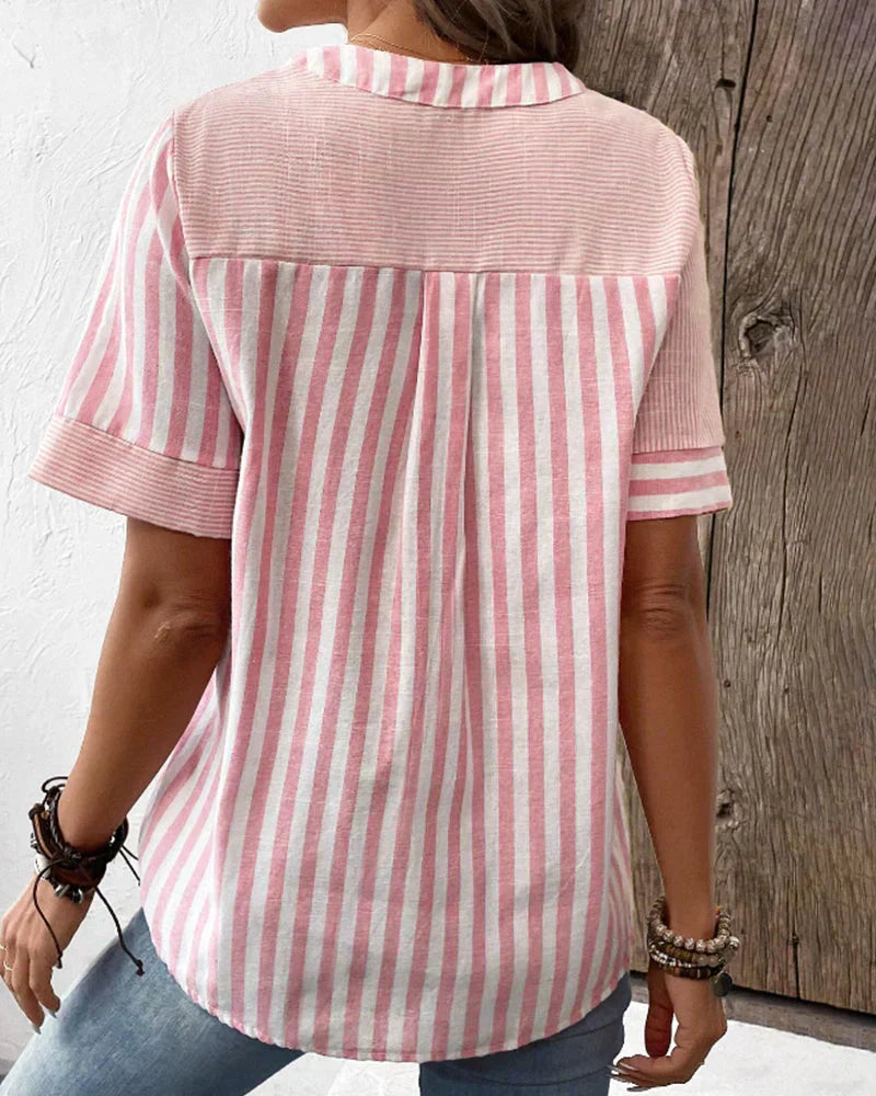 ™Sandra - Blouse Rayée Classique