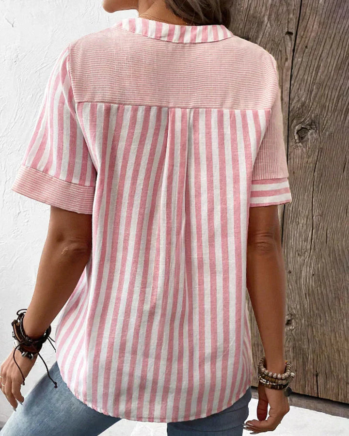 ™Sandra - Blouse Rayée Classique