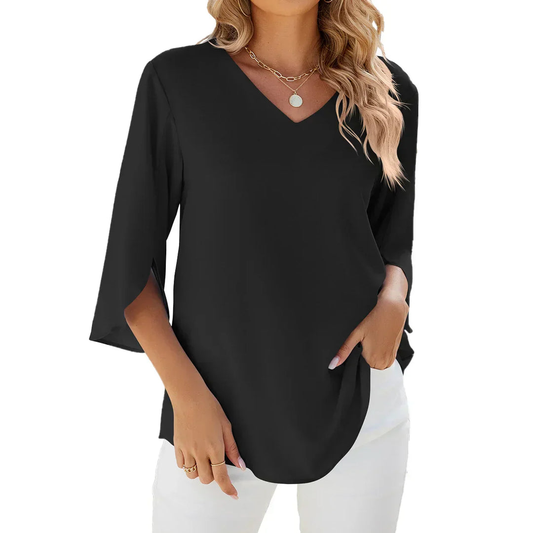 ™CARA - Blouse à col en V