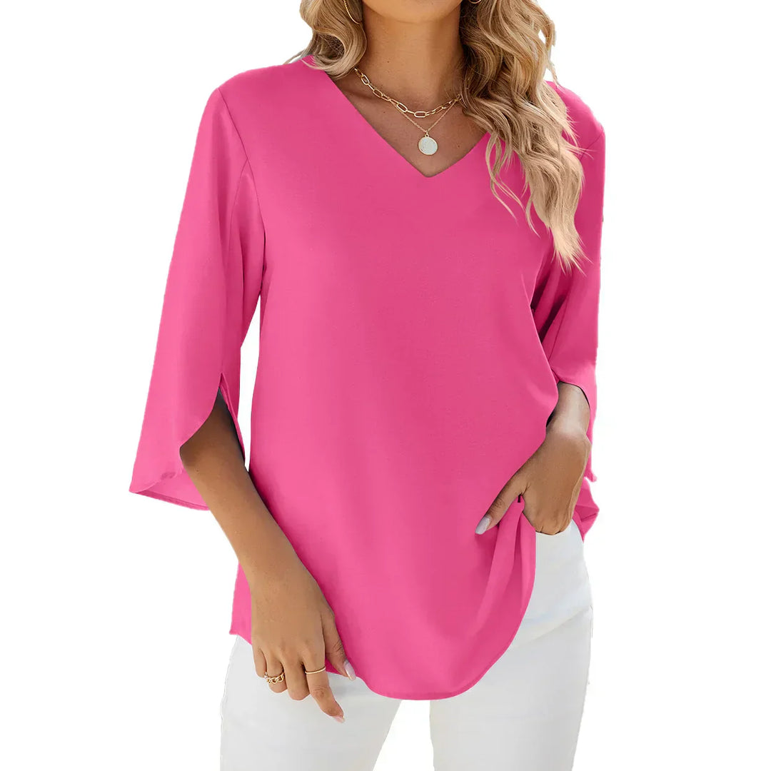 ™CARA - Blouse à col en V