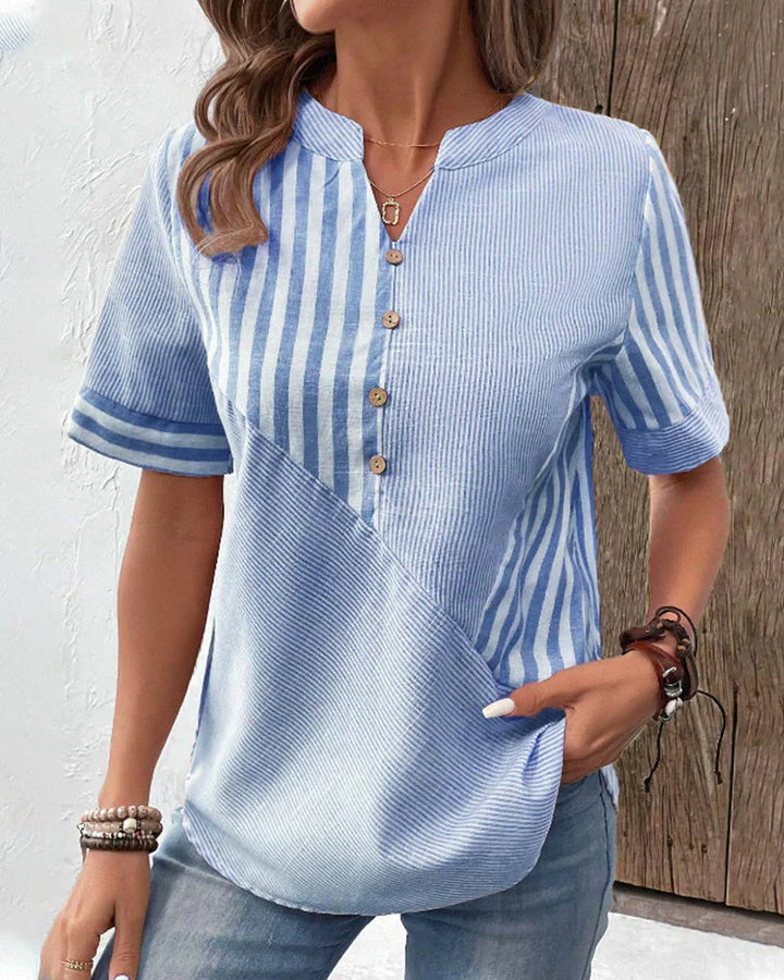 ™Sandra - Blouse Rayée Classique