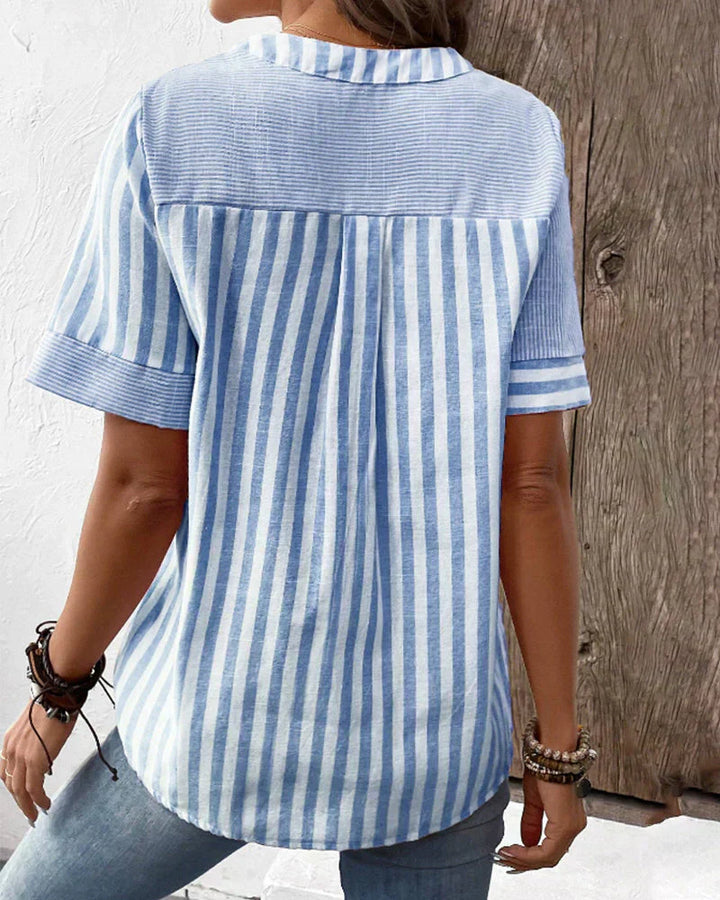™Sandra - Blouse Rayée Classique