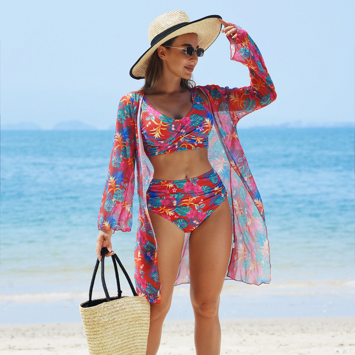 ™Kristina - Maillot de Bain Tropical Fleurs