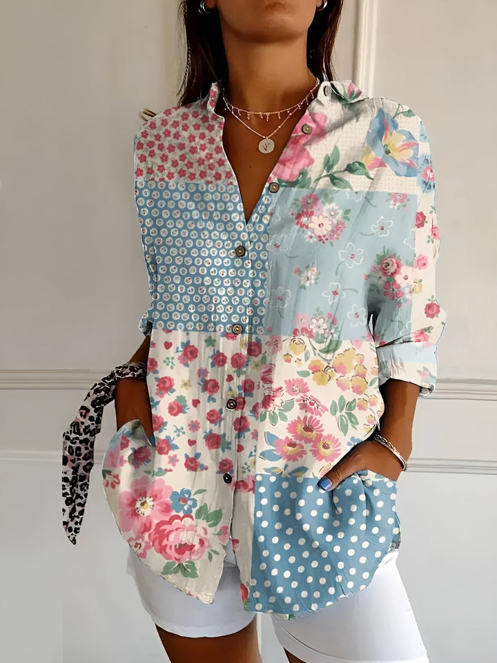 ™Madilyn - Chemise à Boutons Imprimée